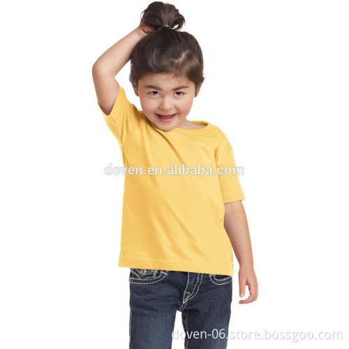 2015 Children wholesale blank shirt girls t shirt